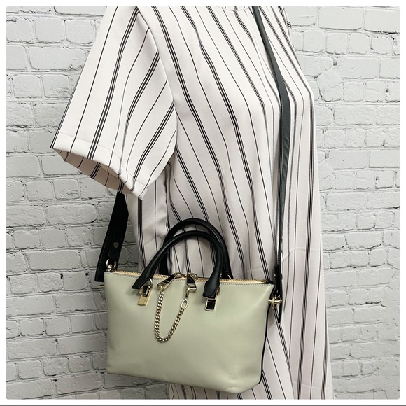 CHLOE Mini Baylee Two Tone Leather Satchel - Picture 13 of 14